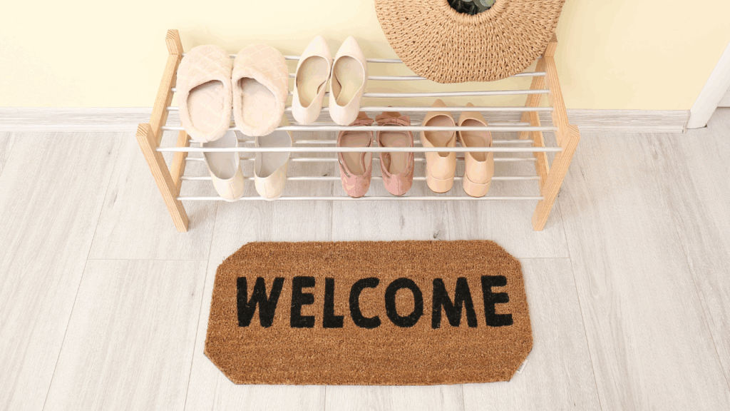 welcomeの玄関マット